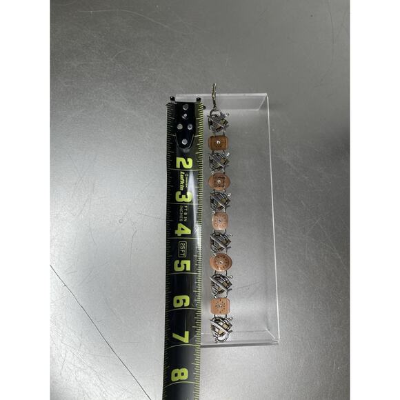 Lorraine Frances Unique Time Flies Airplane Flying Bracelet Charm Link - Picture 3 of 4